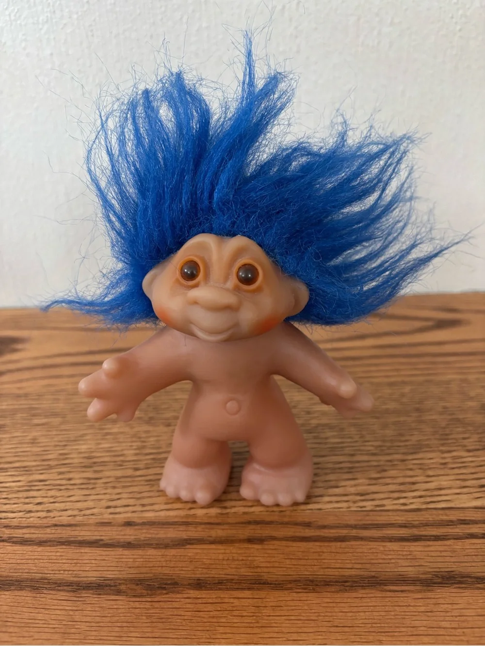 Vintage Dam Troll Doll Blue Hair 1986